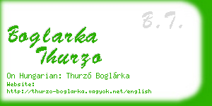boglarka thurzo business card